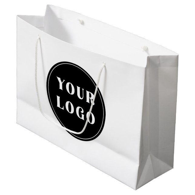Modern, Sleek, stylish, & Customisable Large Gift Bag (Front Angled)