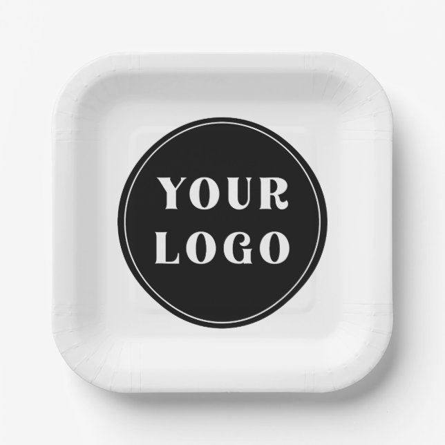 Modern, Sleek, stylish, & Customisable Paper Plate (Front)