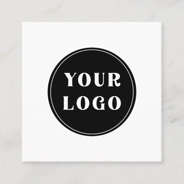 Modern, Sleek, stylish, & Customisable Square Business Card (Front)