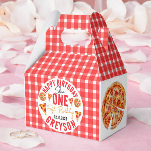 Modern Slice Slice Baby Pizza 1st Birthday Favour Box