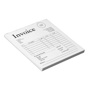 Modern Small Business Invoice Sales Receipt Notepad