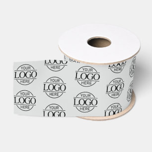Modern Small Business Logo Promotional Branded Grosgrain Ribbon