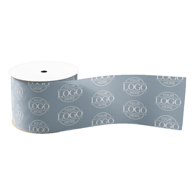 Modern Small Business Logo Promotional Branded Grosgrain Ribbon (Spool)