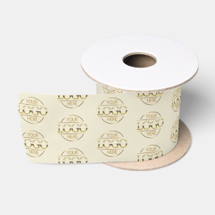 Modern Small Business Logo Promotional Branded Satin Ribbon