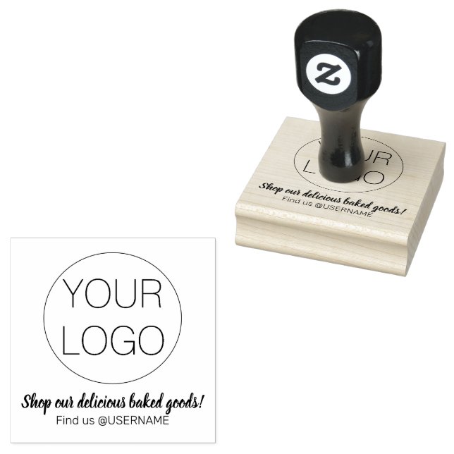 Modern small business promotional marketing rubber stamp (Stamped)