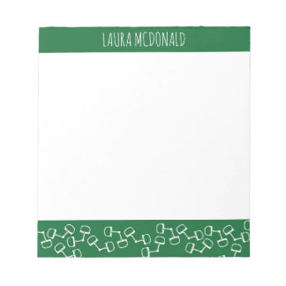 Modern Snaffle Bit Horse Notepad - Hunter