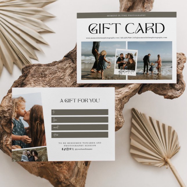 Modern Snapshot Photo Photography Gift Certificate (Creator Uploaded)
