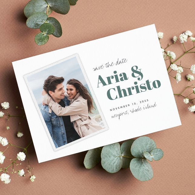 Modern Snapshot | Vertical Photo Save The Date (Creator Uploaded)