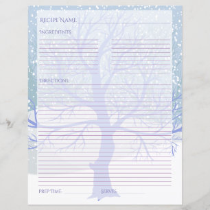 Modern Snow Christmas Recipes CHANGE COLOR