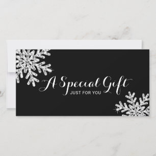 Modern Snowflake Beauty Salon Gift Certificates