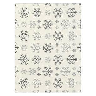Modern Snowflake Christmas Tablecloth