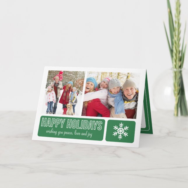 MODERN SNOWFLAKE | HOLIDAY GREETING CARD (Front)