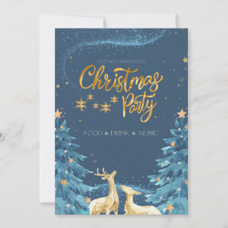 Modern snowflake winter Christmas Invitation XMAS