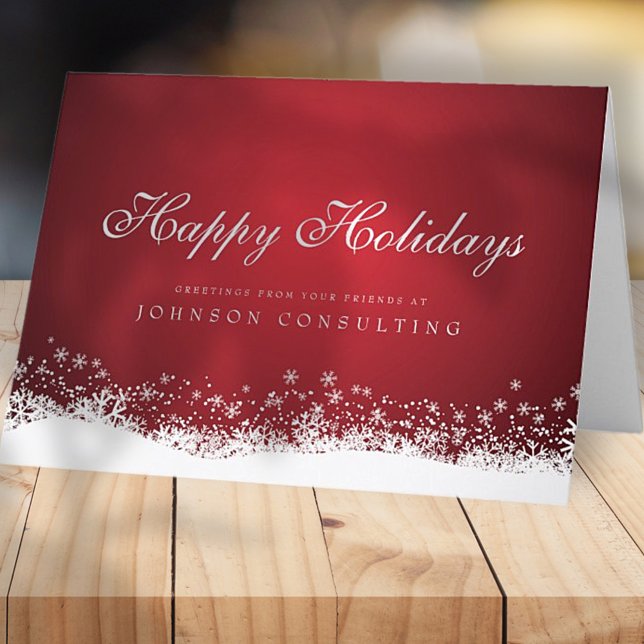 Modern Snowflakes | Holiday Greetings Card (Creator Uploaded)