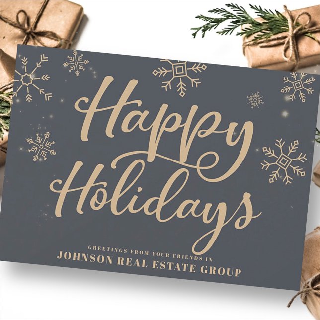 Modern Snowflakes | Holiday Greetings Card (Creator Uploaded)