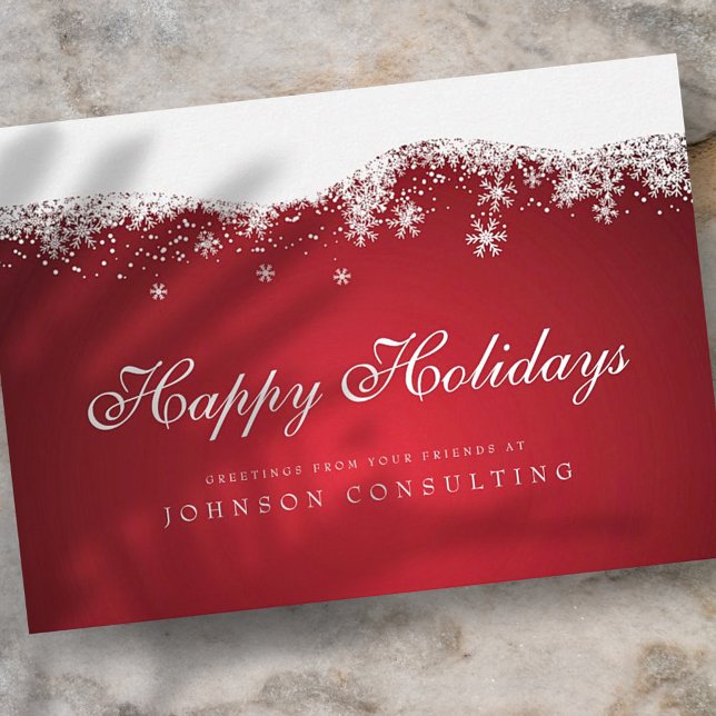 Modern Snowflakes | Holiday Greetings Card (Creator Uploaded)