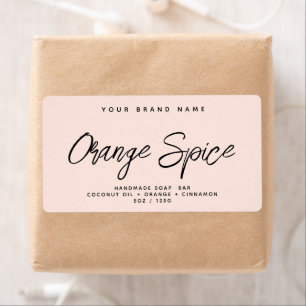 Modern soap simple elegant cosmetics label