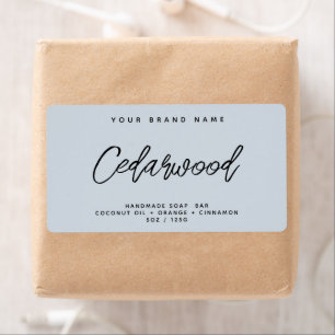 Modern soap simple elegant cosmetics label