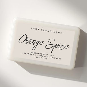 Modern soap simple elegant cosmetics  rectangular sticker