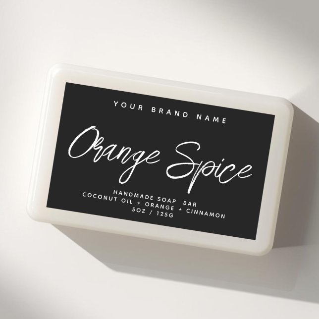 Modern soap simple elegant cosmetics  rectangular sticker (Creator Uploaded)