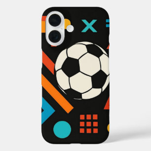 Modern Soccer Art iPhone 16 Case