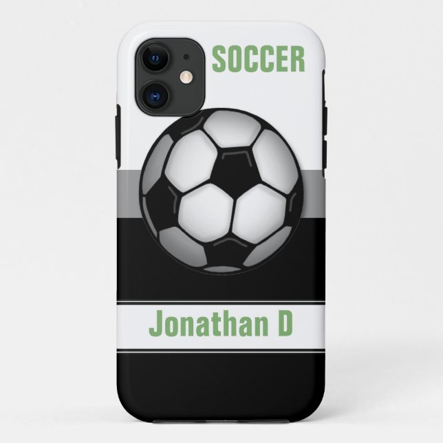Modern Soccer Ball green custom iPhone 5 Case (Back)