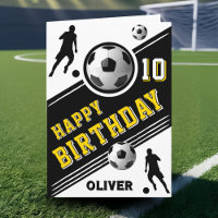 Modern Soccer Football Ball Player Birthday