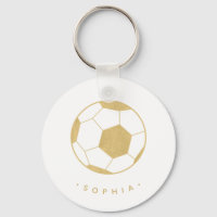 Modern Soccer in Gold Personalised
