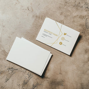 Modern social media business card. business card