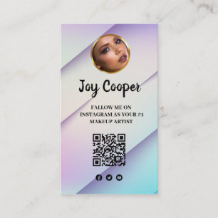 Modern,Social Media ,Instagram Follow Me  Business Card