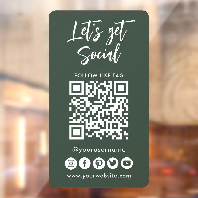Modern Social Media QR Code Connect With Us (Sheet 2)