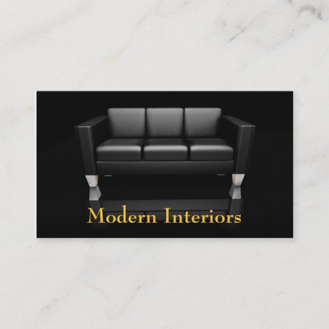 Modern Sofa Business Card (Front)