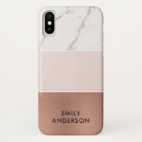 MODERN SOFT BLUSH PINK ROSE GOLD MARBLE TEXTURE