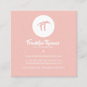 Modern Soft Colours Leaves Pattern Business Card