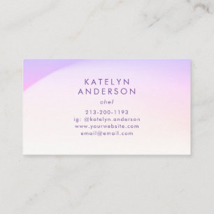 Modern Soft Gradient Minimalism Trend Original Business Card