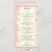 Modern soft pink and white Matisse art Wedding