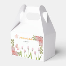 Modern soft pink floral & butterfly Summer Wedding