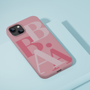 Modern Soft Pink initial minimal contemporary iPhone 16 Pro Case