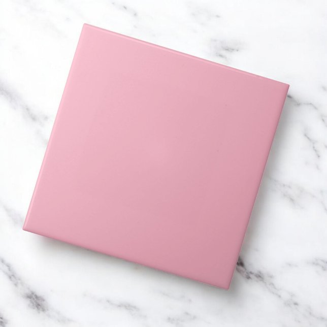 Modern Soft Pink Monochrome Ceramic Tile (Creator Uploaded)
