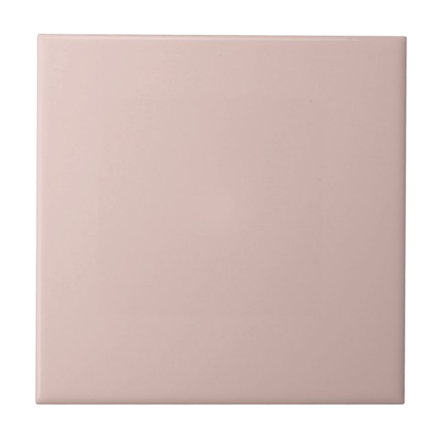Modern Soft Pink Plain Solid Colour Ceramic Tile (Front)