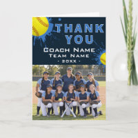 Modern Softball Team Photo Coach