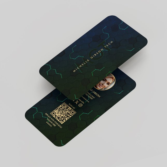 Modern Software Engineer Developer Green Business Card (Modern Software Engineer Developer Green Business Card
)