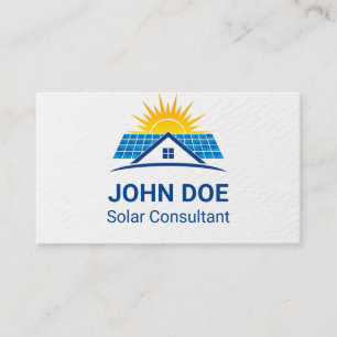 Modern Solar Energy Business Card