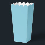 Modern Solid Blue Simple Chic Elegant Favour Box<br><div class="desc">Modern Solid Blue Simple Chic Elegant Popcorn Favour Boxes features a modern solid blue. Perfect for Valentine's Day,  Father's Day,  Women's Day,  Mother's Day,  birthday parties,  anniversary,  weddings,  baby showers and more. Created by Evco Studio www.zazzle.com/store/evcostudio</div>
