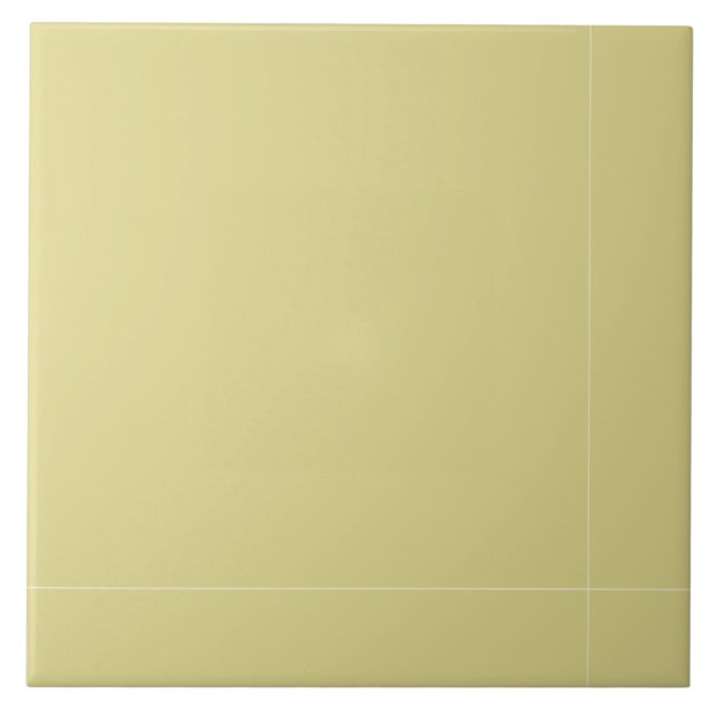 Modern Solid Cream Ceramic Tile (Front)