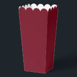 Modern Solid Garnet Red Simple Chic Elegant Favour Box<br><div class="desc">Modern Solid Garnet Red Simple Chic Elegant Popcorn Favour Boxes features a modern solid red. Perfect for Valentine's Day,  Women's Day,  Mother's Day,  birthday parties,  anniversary,  weddings,  baby showers and more. Created by Evco Studio www.zazzle.com/store/evcostudio</div>