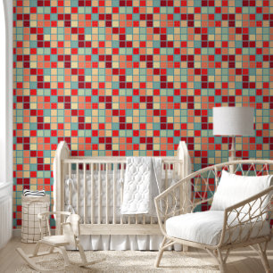 Modern solid geometric shapes pattern 28 wallpaper