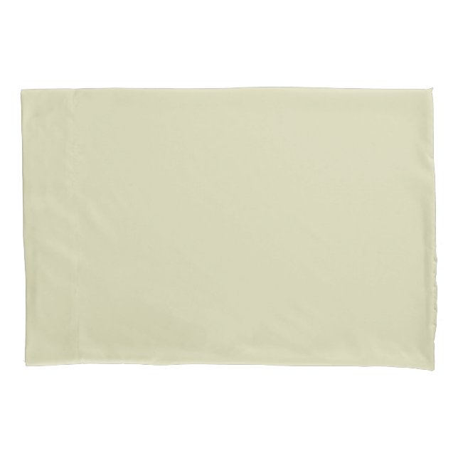 Modern Solid Green Pillowcase (Front-Left)