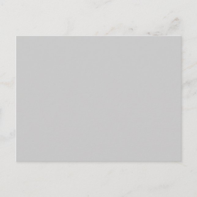Modern Solid Grey Blank Postcard (Front)