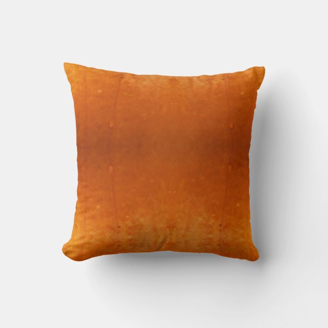 Modern Solid orange  pumpkin orange  pillow (Front)